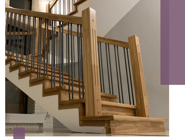 Реставрация деревянных и металлических лестниц в Назарове