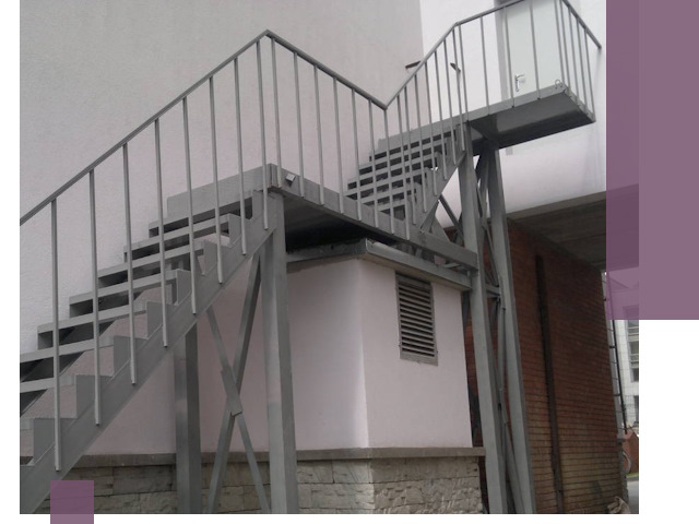 Монтаж пожарных лестниц под ключ в Назарове с гарантией качества