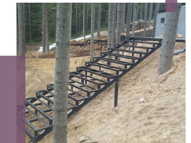 Монтаж металлических лестниц в Назарове от 13618 руб. 