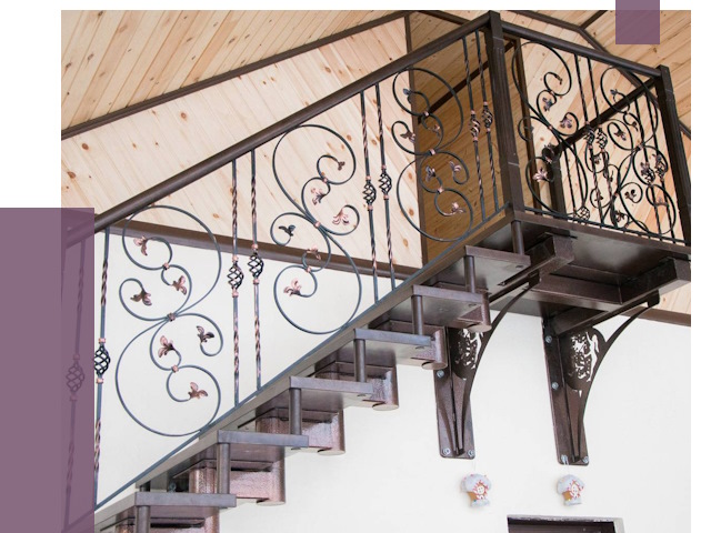 Кованые лестницы в Назарове от 80168 руб. под ключ