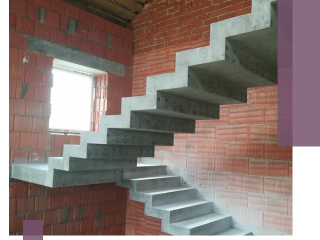 Бетонные лестницы под ключ в Назарове: монтаж, демонтаж, ремонт