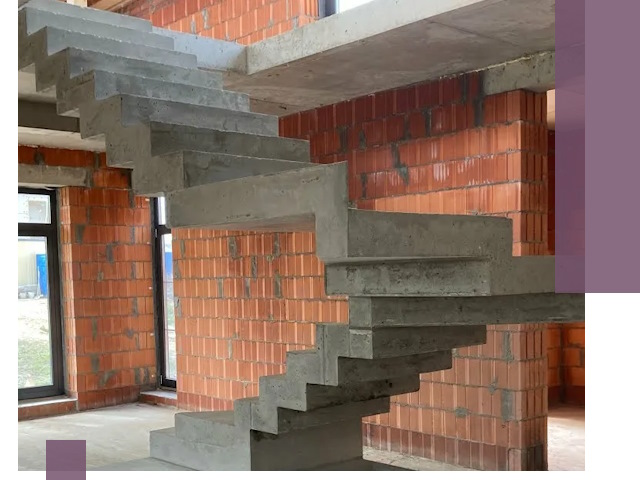 Изготовление бетонных лестниц под ключ в Назарове