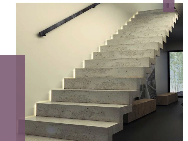 Облицовка бетонных лестниц в Назарове от 4625 руб/м2 