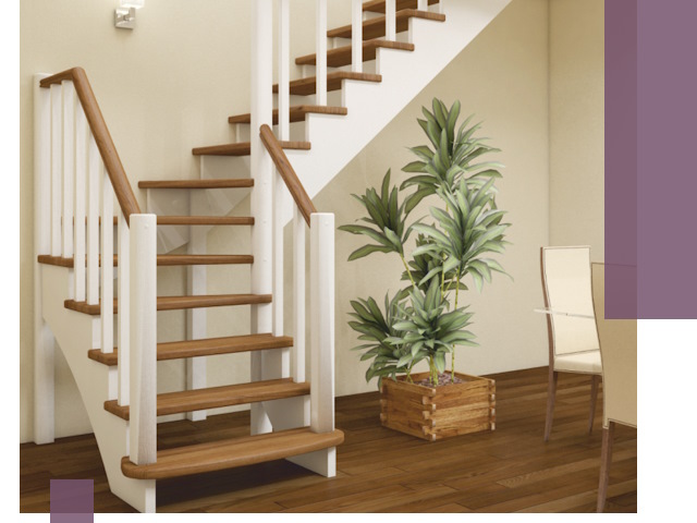 Г-образные лестницы под ключ в Назарове — изготовление и монтаж