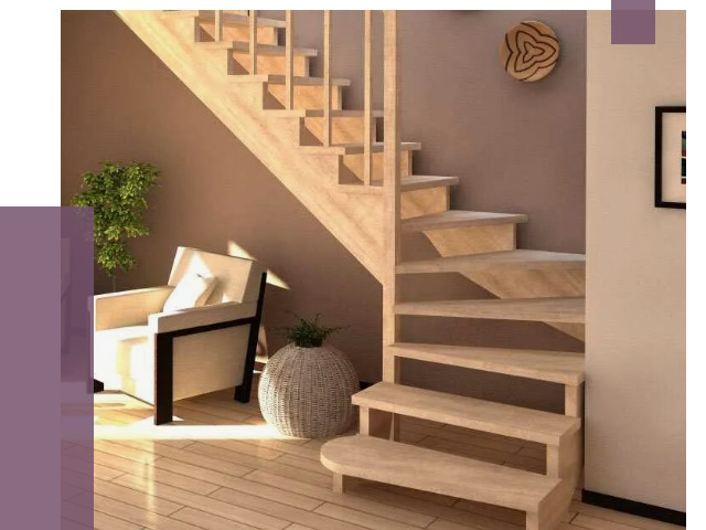 Изготовление Г-образных лестниц в Назарове от 19014 руб. 