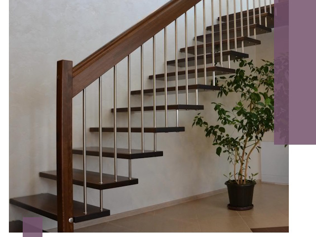 Лестницы на больцах под ключ в Назарове – изготовление и монтаж