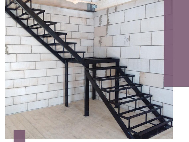 Лестницы на металлокаркасе под ключ в Назарове — изготовление и монтаж