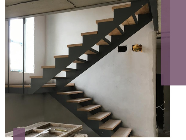 Изготовление лестниц на металлокаркасе в Назарове от производителя