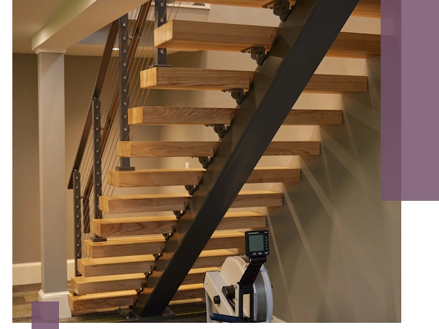 Лестницы на монокосоурах под ключ в Назарове - изготовление и монтаж