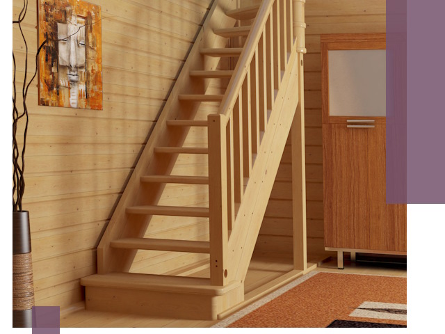 Лестницы эконом класса под ключ в Назарове — недорого и быстро