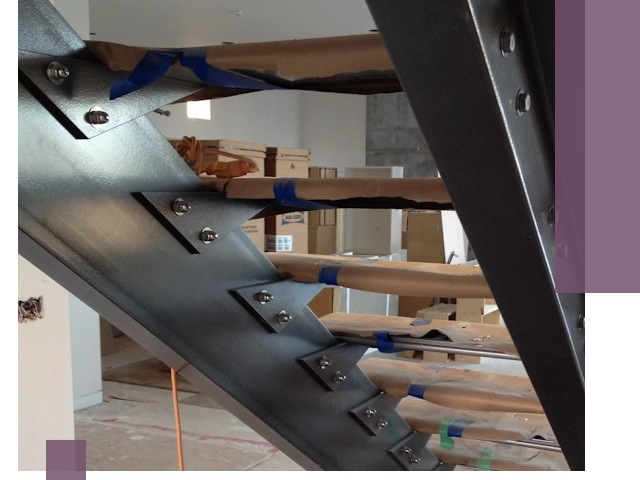 Усиление лестничных конструкций и усиление опор в Назарове