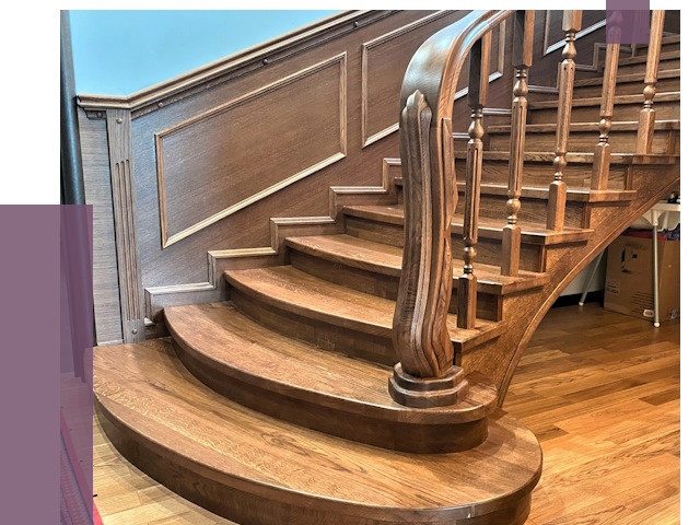 Дубовые лестницы под ключ в Назарове от 177296 руб. — ПРОЛЁТ-Нрв