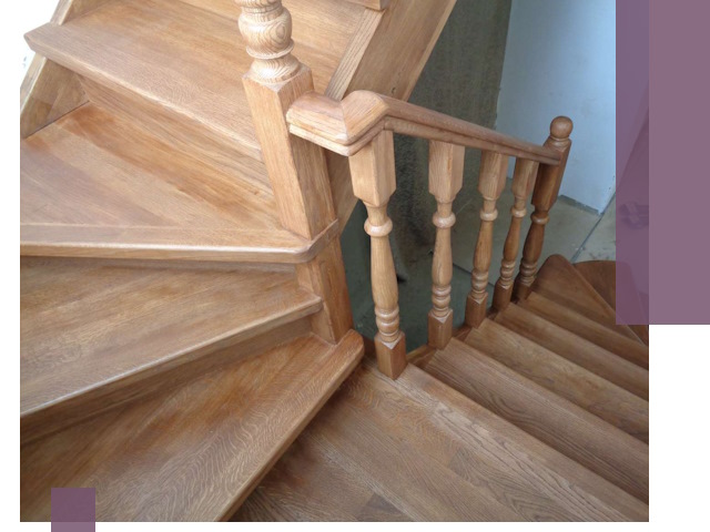 Дубовые лестницы под ключ в Назарове: изготовление и монтаж