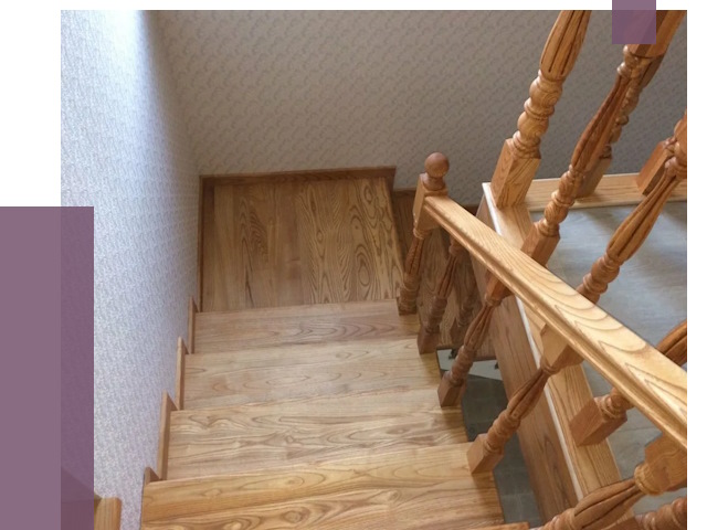 Сосновые лестницы в Назарове под ключ от 8120 руб.  | ПРОЛЁТ-Нрв