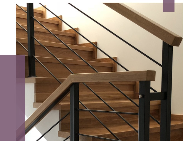 Обшивка металлической лестницы деревом в Назарове от 4368 руб. 