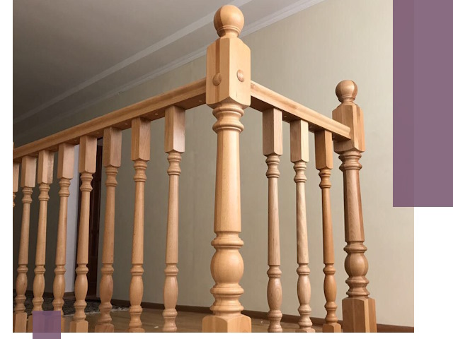 Деревянные перила на заказ в Назарове: монтаж и изготовление