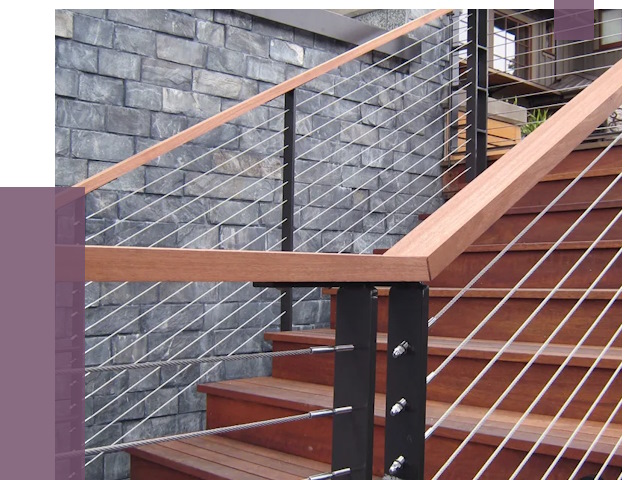 Тросовые перила под ключ в Назарове от 7811 руб. 