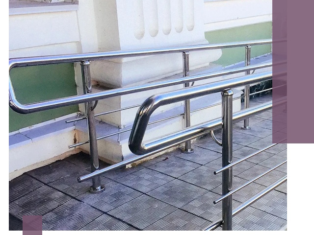 Ограждения пандусов из металла и нержавейки в Назарове