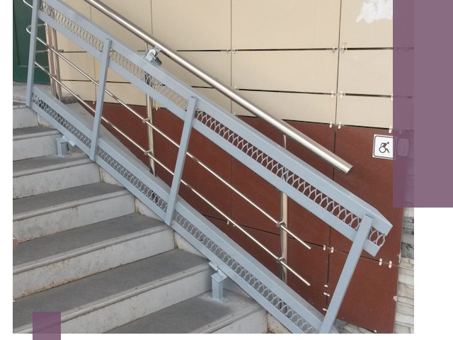 Изготовление откидных пандусов под ключ в Назарове