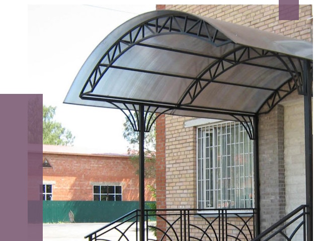 Металлические навесы и козырьки в Назарове от 12848 руб.