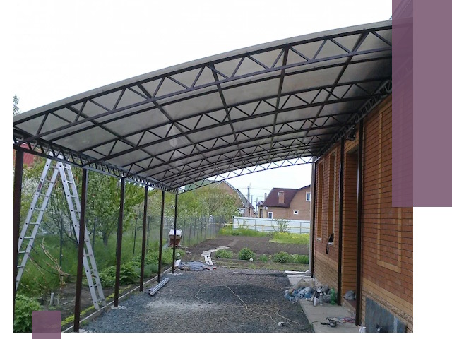 Профессиональный монтаж навесов под ключ в Назарове