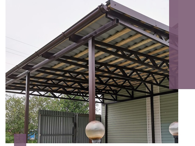 Навесы под ключ в Назарове: изготовление, монтаж и гарантия