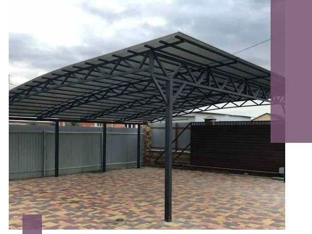 Недорогие навесы под ключ в Назарове — изготовление и монтаж