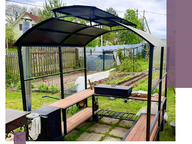 Навесы для барбекю в Назарове: изготовление, монтаж и демонтаж