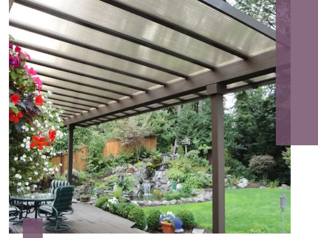 Навесы из поликарбоната под ключ в Назарове быстро и надёжно