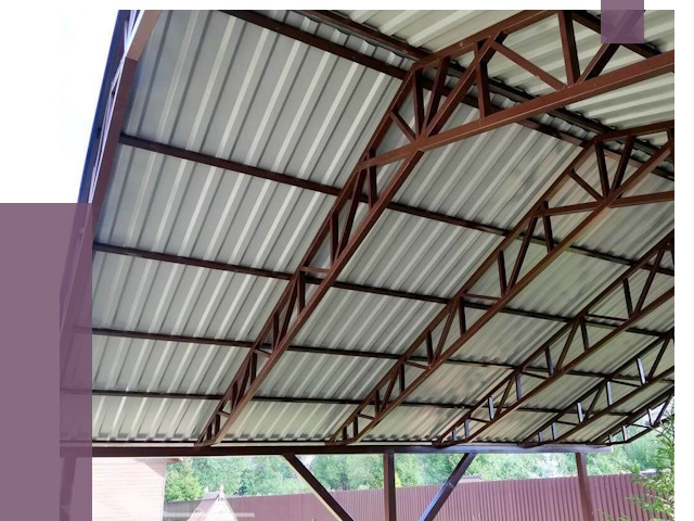 Навесы из профнастила в Назарове от 7400 руб. | ПРОЛЁТ-Нрв