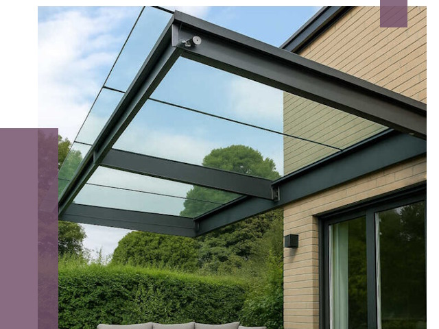 Стеклянные навесы и козырьки в Назарове от 12334 руб.