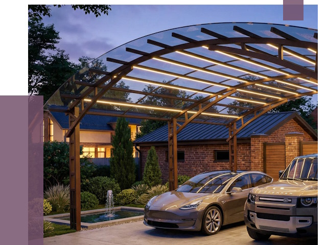 Металлические навесы в Назарове от 12745 руб. под ключ — ПРОЛЁТ-Нрв