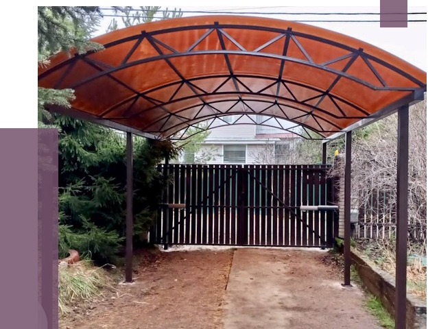 Арочные навесы в Назарове от 12796 руб. — изготовление и монтаж | ПРОЛЁТ-Нрв