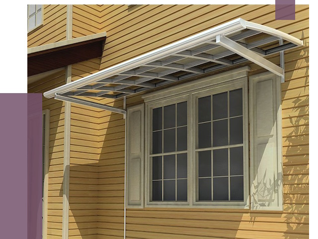Козырьки над окнами в Назарове от 7657 руб. — монтаж, покупки | ПРОЛЁТ-Нрв