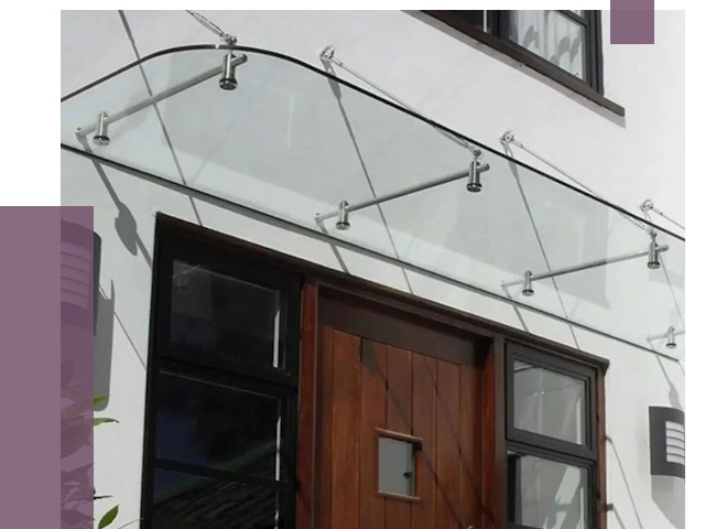 Стеклянные козырьки в Назарове от 19014 руб. | ПРОЛЁТ-Нрв