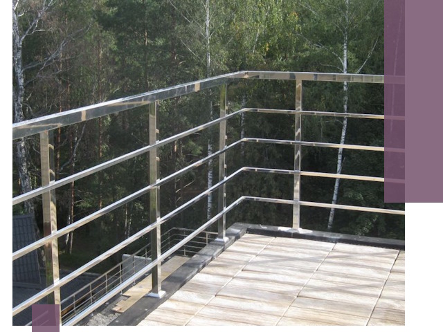 Парапеты из нержавеющей стали в Назарове — изготовление и монтаж